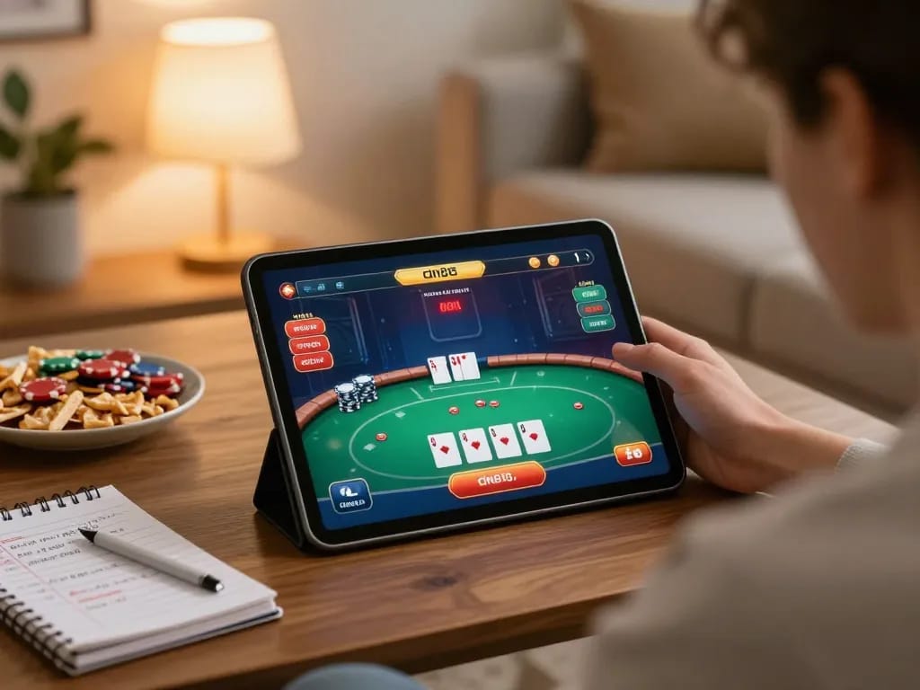 Play exciting poker games on dn88 from a cozy home setting with a tablet
