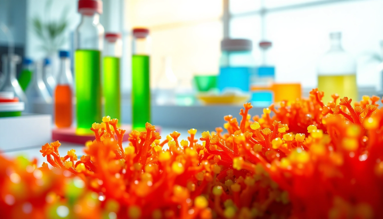 Understand what is astaxanthin made from through a vibrant extraction process in a lab setting.