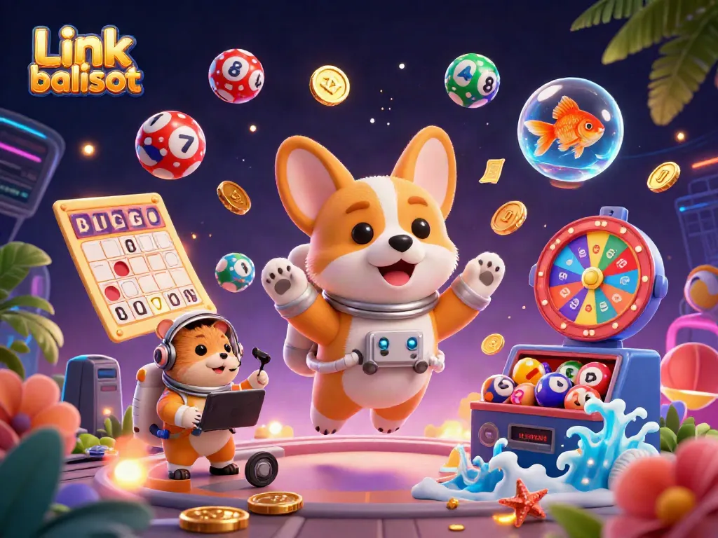 Engage with exciting gameplay at Link balislot through a vibrant casino adventure scene.