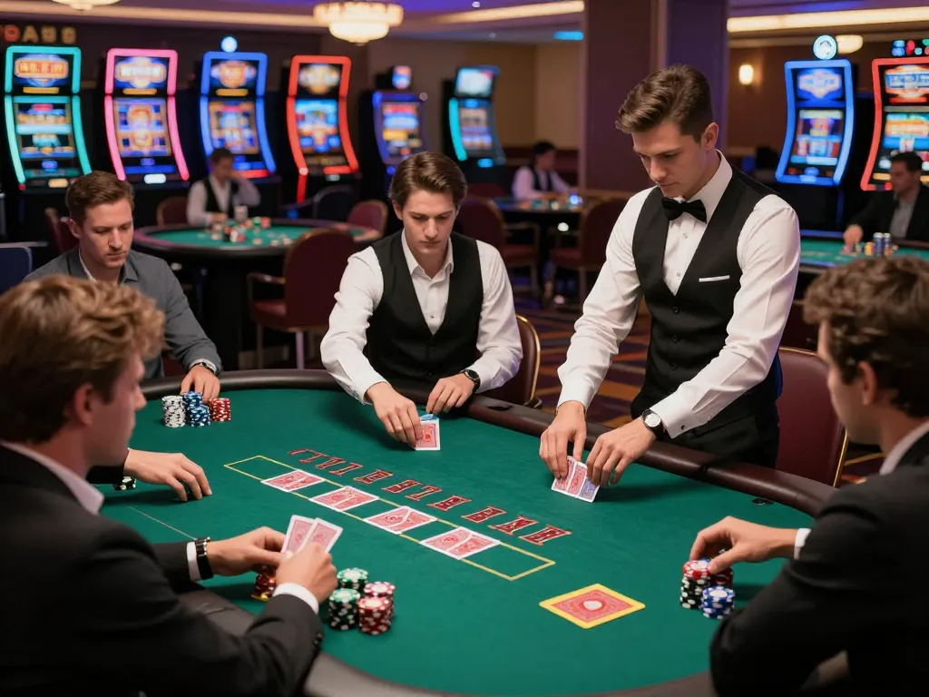 Pemain di Bintangmpo menikmati permainan blackjack yang menarik, menonjolkan taruhan strategis dan permainan yang mengasyikkan.