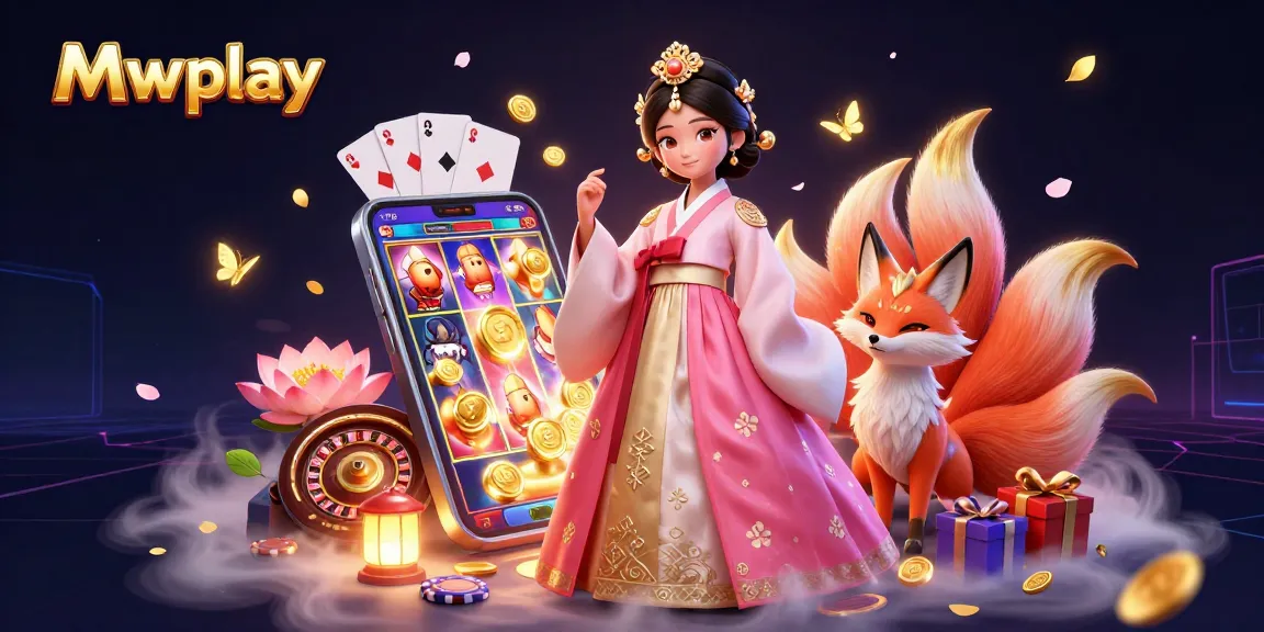 Experience thrilling gameplay at Mwplay with vibrant slot games, elegant characters, and rich casino elements.