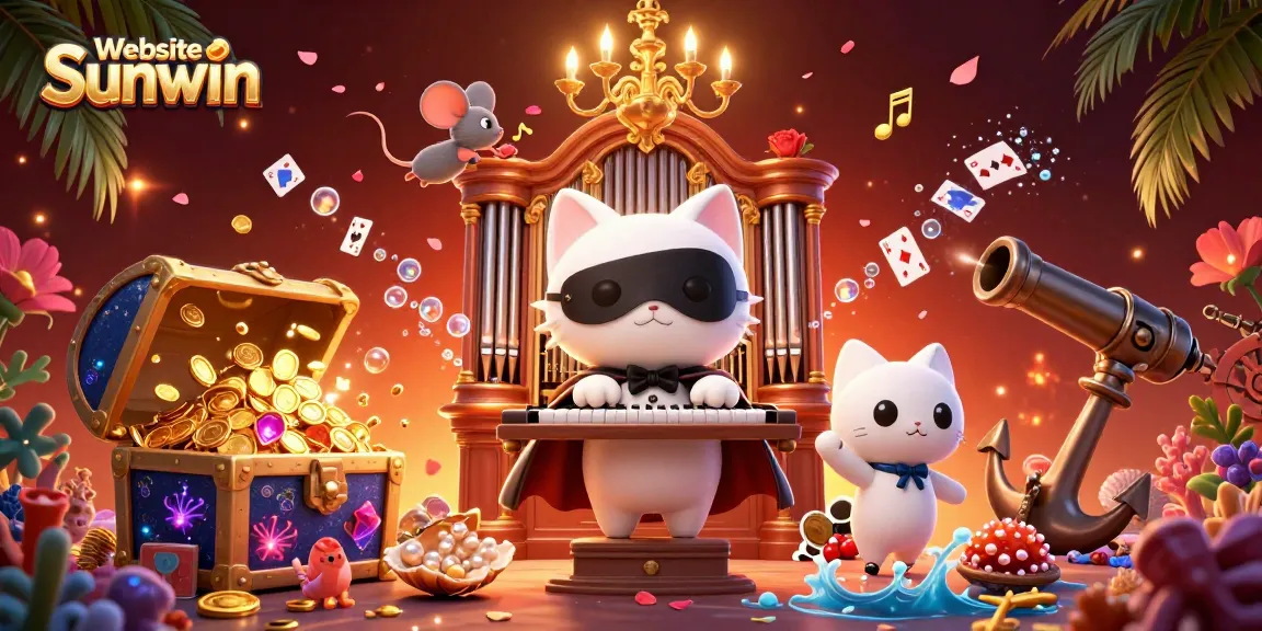 Experience the excitement with Website Sunwin, featuring lively casino characters and vibrant game elements.