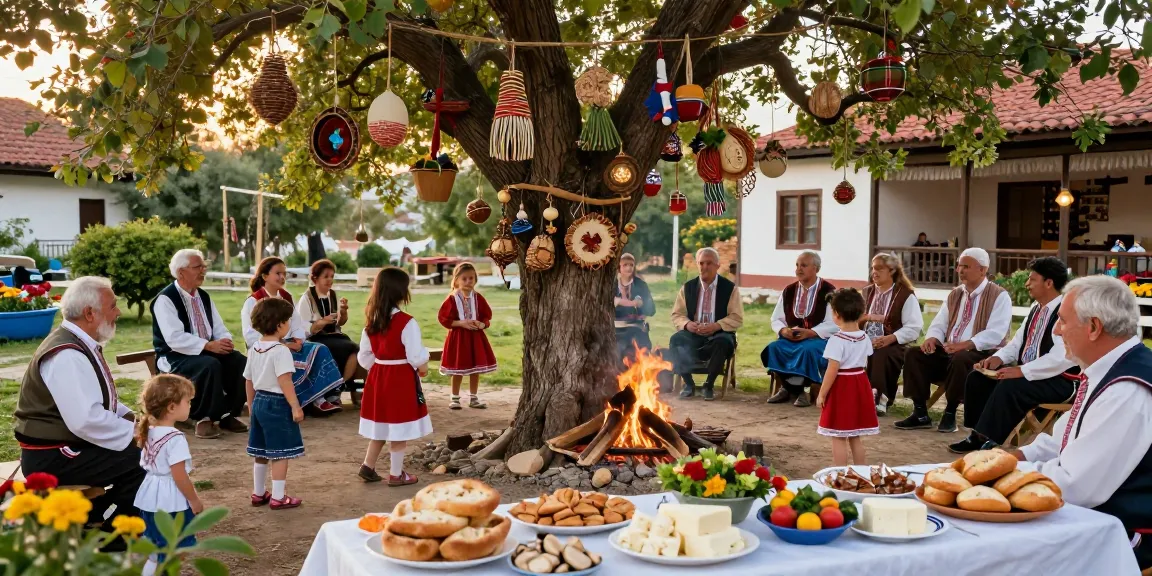 Χριστουγεννιάτικα έθιμα και παραδόσεις στην Ελλάδα γύρω από το Δέντρο των Παραδόσεων.