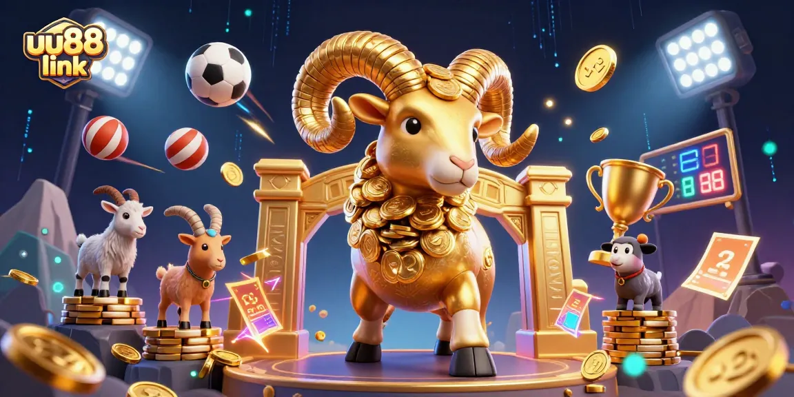 Engage with the exciting uu88 link as the golden ram charges through a vibrant casino world.