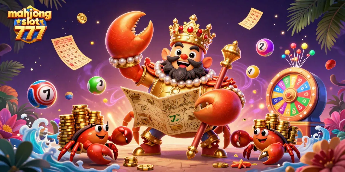 Experience mahjong slot 777 excitement with a colorful, dynamic casino-themed 3D illustration.