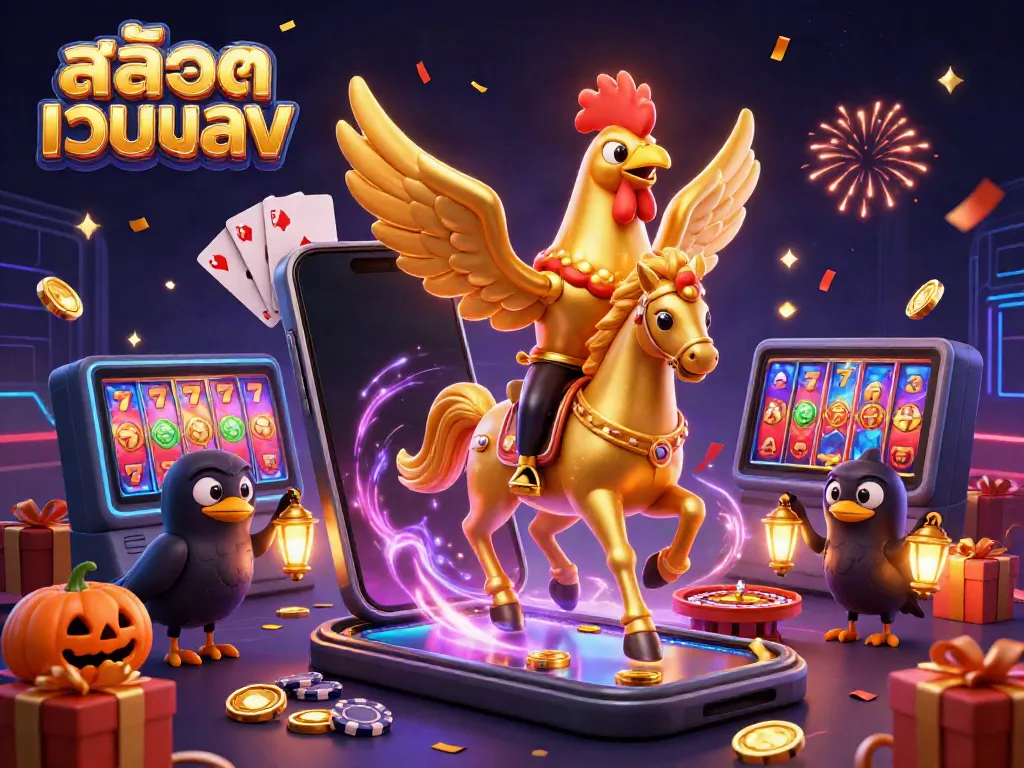 Play colorful slot games at สล็อตเว็บตรง with golden rewards and festive atmosphere.