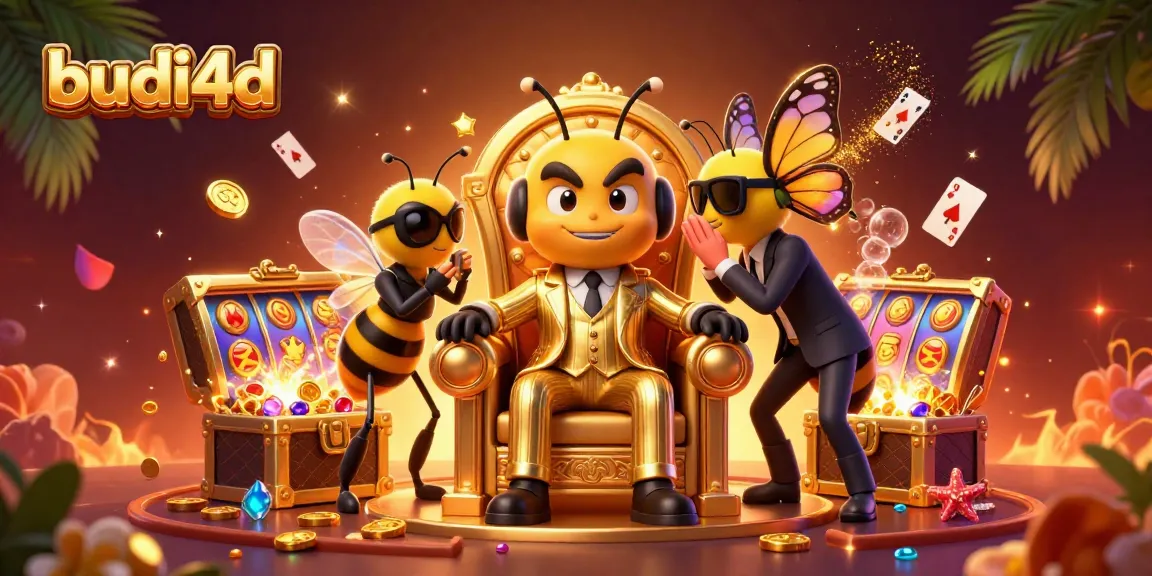 Join the excitement at budi4d with bumblebee mob boss overseeing a vibrant casino world.