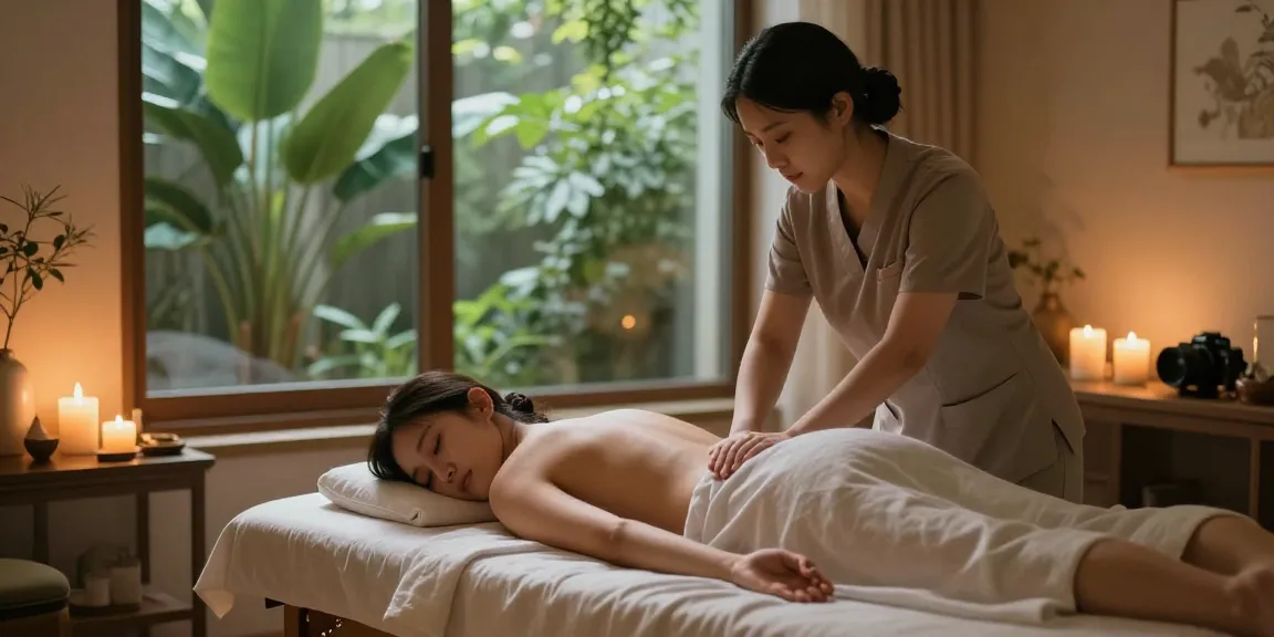 성남출장마사지와 관련된 편안한 안마 치료실의 모습