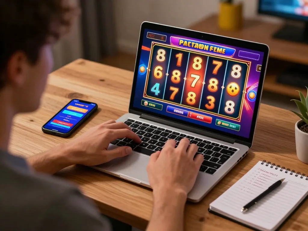 Experience thrilling gameplay with slot depo 3k, where players engage in fast-paced online slots at home.