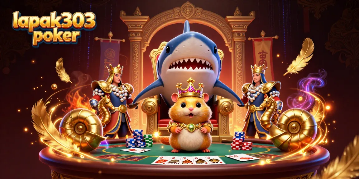 Permainan poker lapak303 poker dengan raja hamster emas dan penjaga laut menambah keseruan.