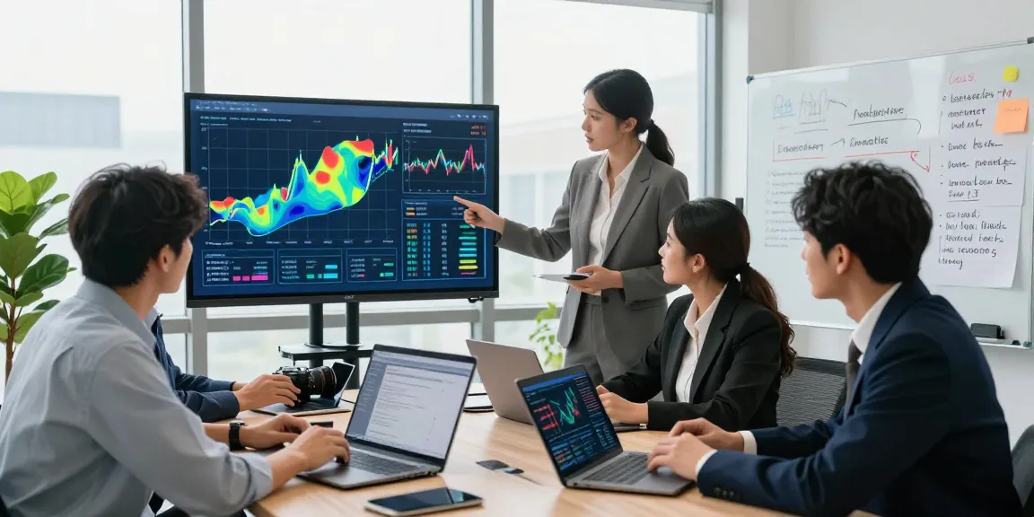 Team analyzing financial crime intelligence data in modern office setting.