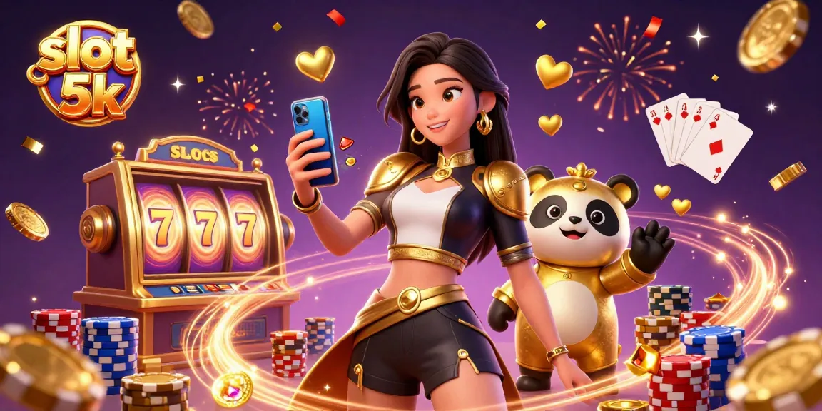 Experience exciting slot 5k gameplay with cascading wins and vibrant visuals in this 3D illustration.