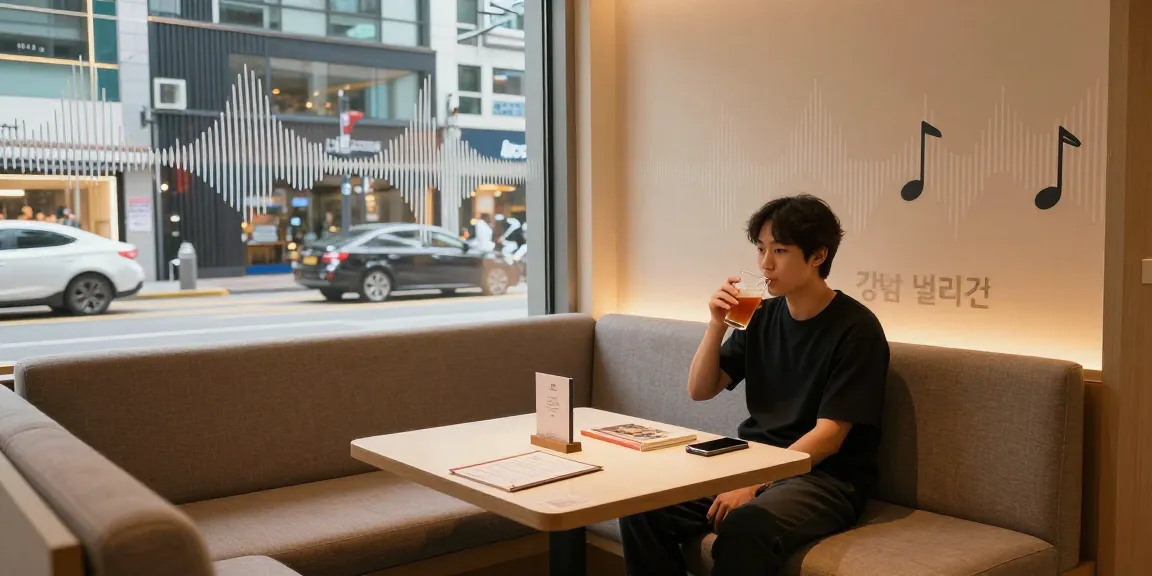 강남 멀리건에서 편안하게 시간을 보내는 모습과 세련된 분위기