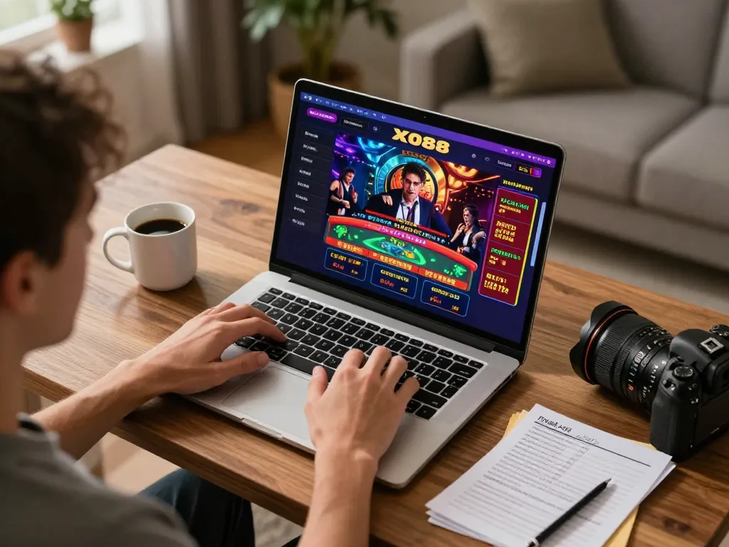 Player engaging with XO88 online casino while managing their bankroll effectively